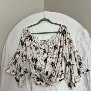 Free People Floral Shirt